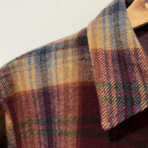 Liz Claiborne Plaid Jacket - Red, Brown, and Tan - Picture 4 of 16